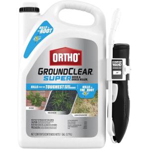 imageOrtho GroundClear Weed ampamp Grass Killer Super Concentrate1 FastActing Formula Kills the Toughest Weeds and Grasses 32 fl oz1 gal
