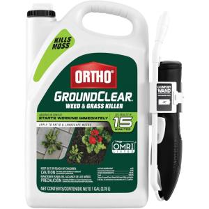 imageOrtho GroundClear Weed and Grass Killer2 Concentrate Kills Dandelions Chickweed Crabgrass Moss and More in Patios and Landscapes OMRI Listed 32 fl ozComfort Wand