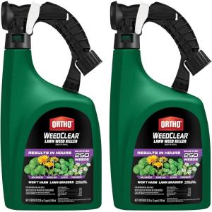 imageOrtho WeedClear Lawn Weed Killer Concentrate2 Kills Dandelion and Clover 32 fl OzReady to Spray 2 Pack