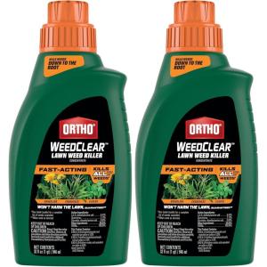 imageOrtho WeedClear Lawn Weed Killer ReadyToUse Refill Kills Crabgrass Dandelion and Clover 133 gal32 Fl Oz Pack of 2
