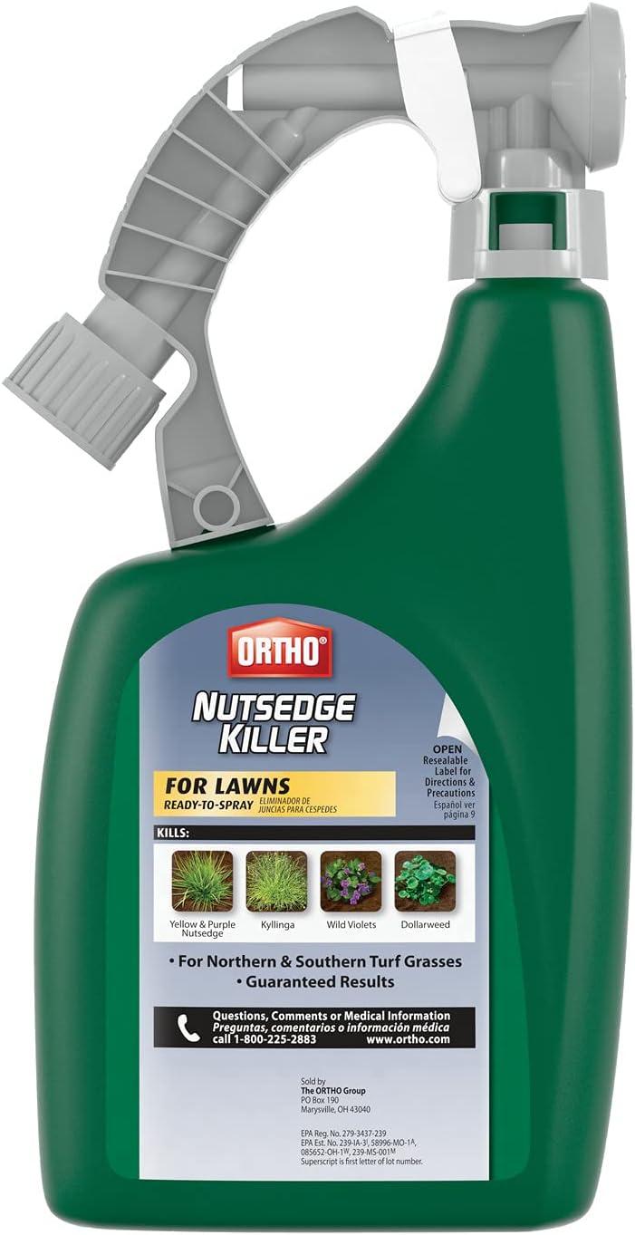 imageOrtho Nutsedge Killer for Lawns ReadyToSpray Controls Over 50 Listed Weeds For Use on Northern and Southern Turf Grasses 32 fl oz32 OZ