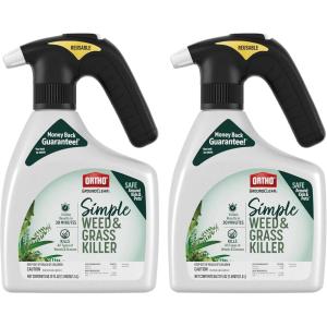 imageOrtho GroundClear Simple Weed and Grass Killer with Comfort Wand  Ready to Use Kills All Types of Weeds and Grasses Sprayer for Gardens Patios amp More 1 gal2Pack
